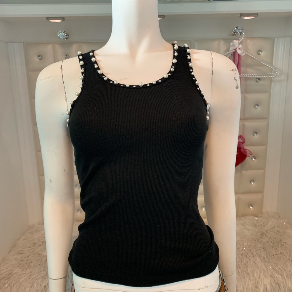 Bejeweled tank top